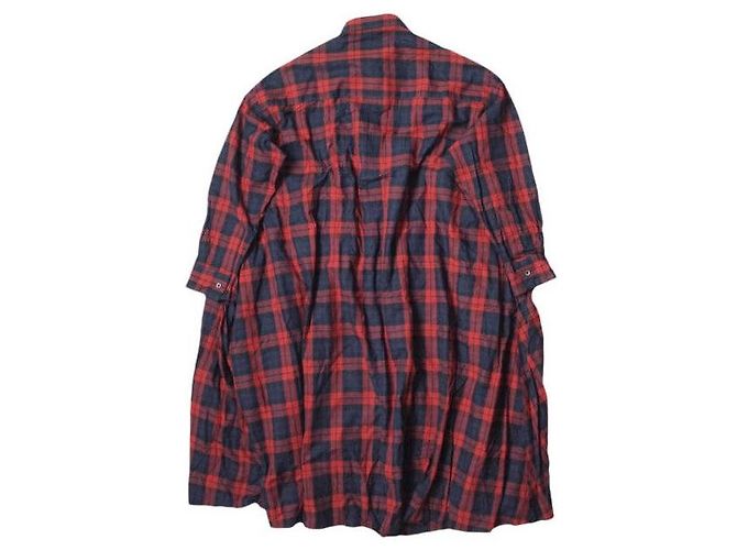 Autre Marque dahl'ia Check Shirt Dress DOP-229TT Red - view 2