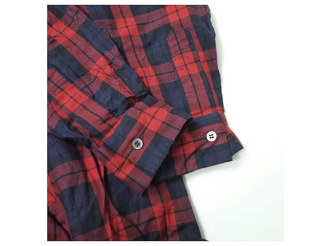 Autre Marque dahl'ia Check Shirt Dress DOP-229TT Red - view 4