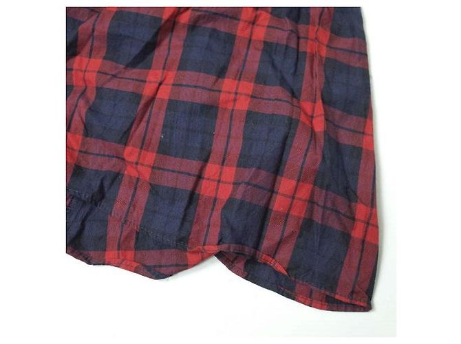 Autre Marque dahl'ia Check Shirt Dress DOP-229TT Red - view 5