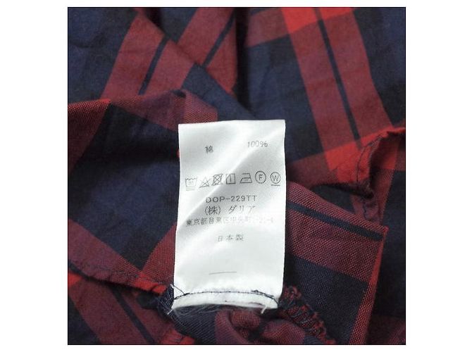 Autre Marque dahl'ia Check Shirt Dress DOP-229TT Red - view 7