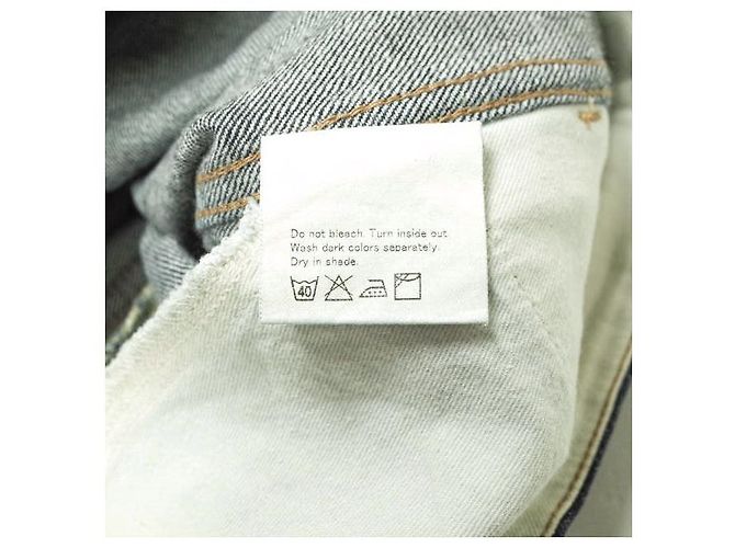 Autre Marque UNUSED Denim Slim Cutoff Jeans Blau - Ansicht 10