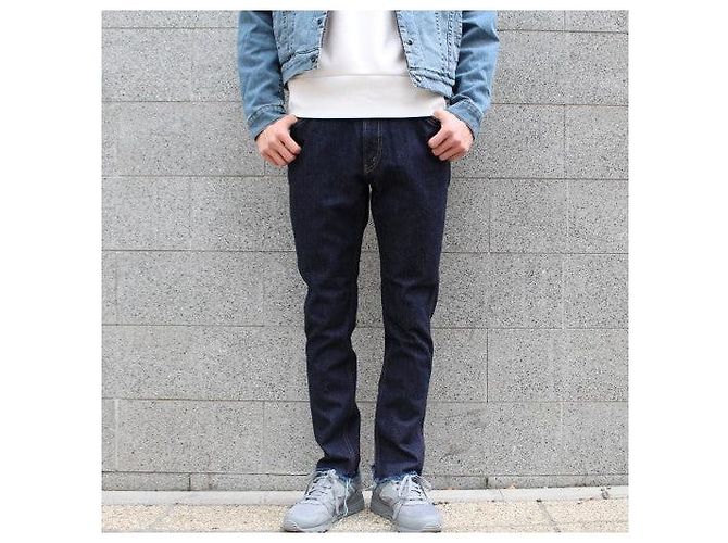 Autre Marque UNUSED Denim Slim Cutoff Jeans Blau - Ansicht 3