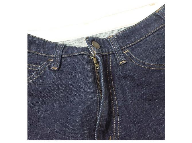 Autre Marque UNUSED Denim Slim Cutoff Jeans Blau - Ansicht 5