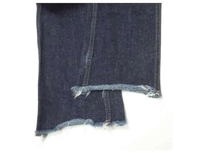 Autre Marque UNUSED Denim Slim Cutoff Jeans Blau - Ansicht 7