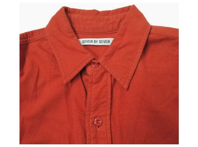 Autre Marque Camisa de algodón sobreteñida 7x7 M Naranja - vista 3