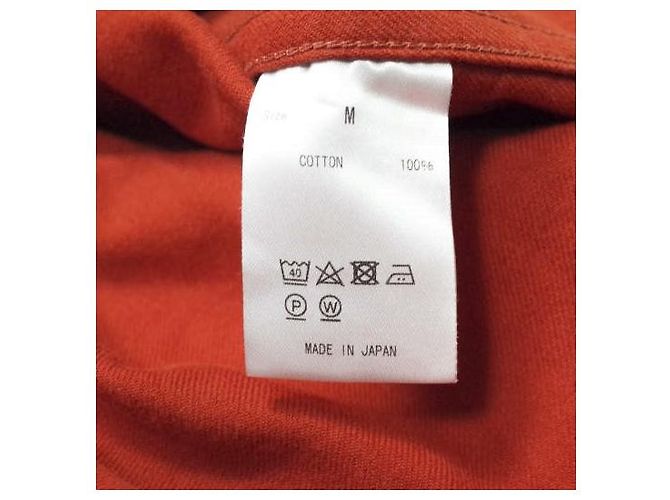 Autre Marque Camisa de algodón sobreteñida 7x7 M Naranja - vista 8