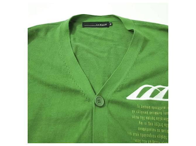 Autre Marque Cárdigan de algodón anThem Verde - vista 4