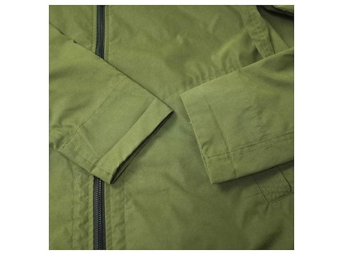 Autre Marque Giacca camicia con zip verde oliva a collo a V dell'esercito - vista 6