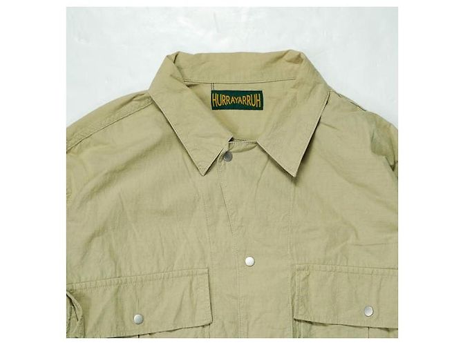 Autre Marque Chaqueta de algodón Ripstop HURRAY HURRAY Beige - vista 3