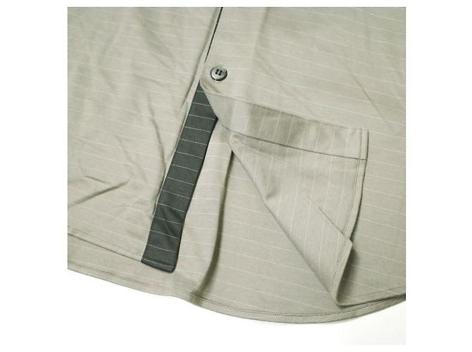 Autre Marque Camicia a maniche lunghe Stretch Border WB20YY01 Marrone - vista 6