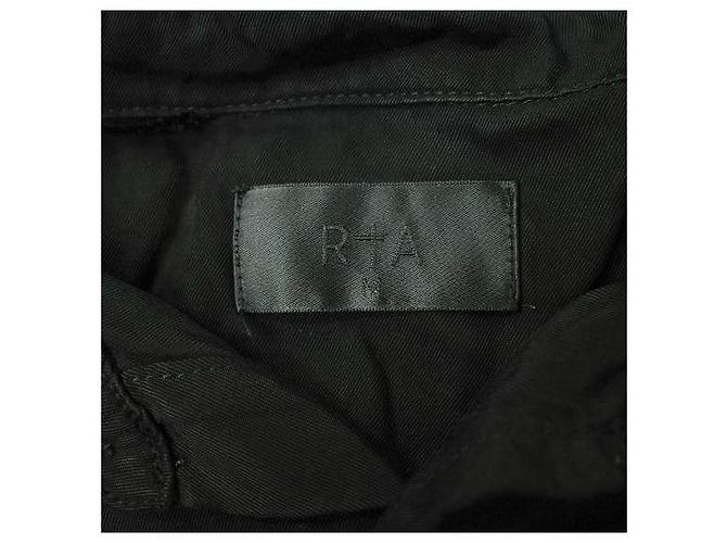 Autre Marque RtA Rayon Kurzarmhemd Schwarz - Ansicht 3