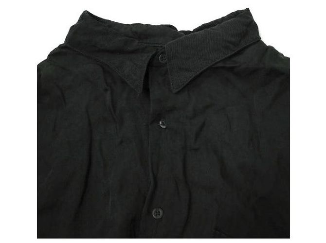 Autre Marque RtA Rayon Kurzarmhemd Schwarz - Ansicht 4
