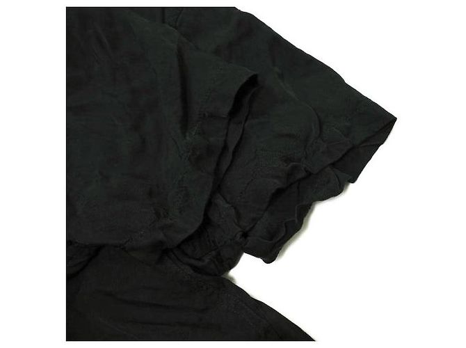 Autre Marque RtA Rayon Kurzarmhemd Schwarz - Ansicht 5