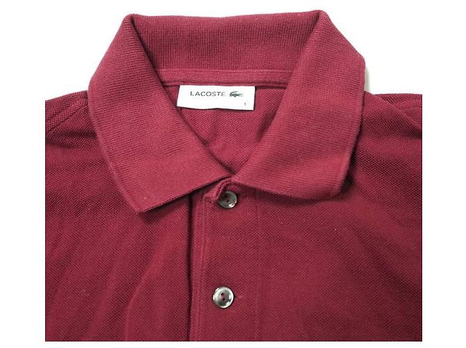 Autre Marque Polo de algodón Lacoste L.12.12 Burdeos - vista 4