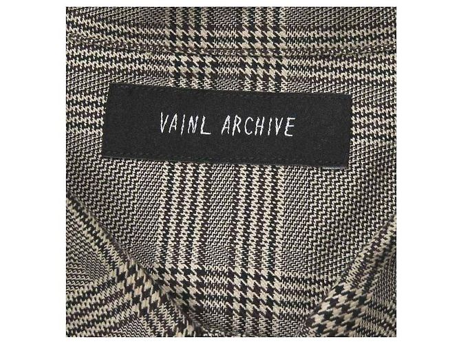 Autre Marque VAINL ARCHIVE Camicia a Maniche Lunghe Glen Check L - vista 3