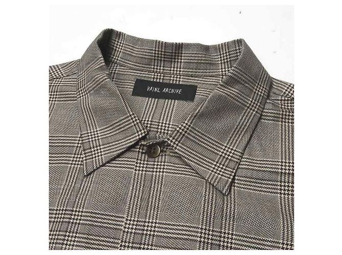Autre Marque VAINL ARCHIVE Camicia a Maniche Lunghe Glen Check L - vista 4