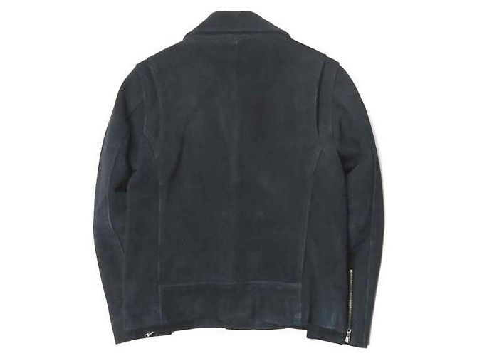 Autre Marque Chaqueta de cuero de ante doble Riders M Navy - vista 2