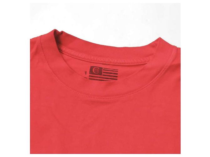 Autre Marque Camiseta de algodón roja de manga larga Cliff Logo - vista 4