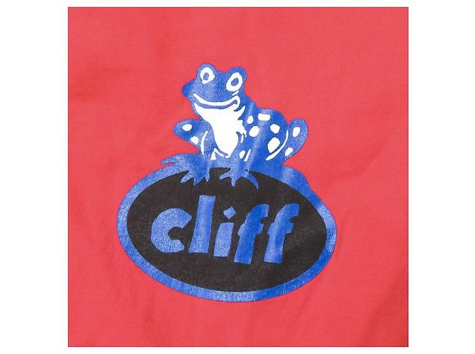 Autre Marque Camiseta de algodón roja de manga larga Cliff Logo - vista 5