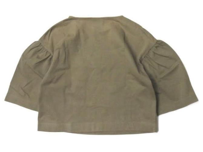 Autre Marque Ray BEAMS Baumwoll-Pullover mit Dreiviertelärmeln Olivgrün - Ansicht 2