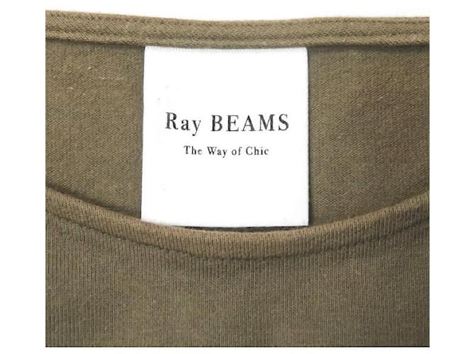 Autre Marque Ray BEAMS Baumwoll-Pullover mit Dreiviertelärmeln Olivgrün - Ansicht 3