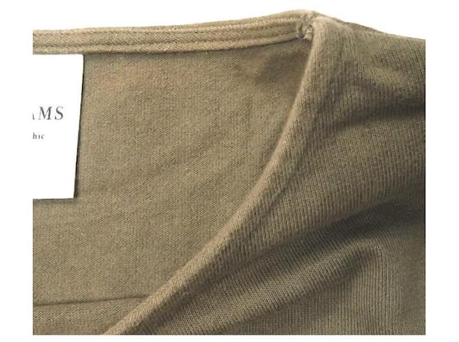 Autre Marque Ray BEAMS Baumwoll-Pullover mit Dreiviertelärmeln Olivgrün - Ansicht 4