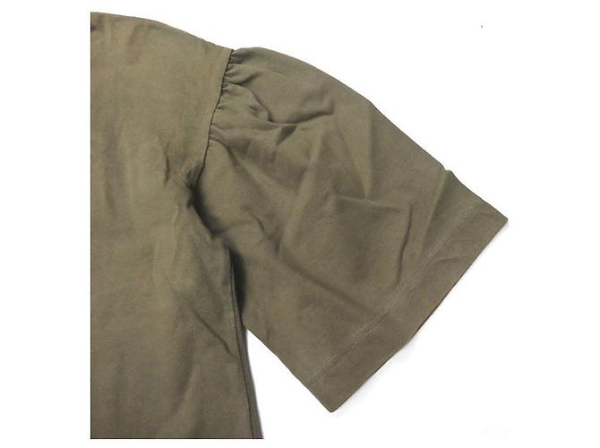 Autre Marque Ray BEAMS Baumwoll-Pullover mit Dreiviertelärmeln Olivgrün - Ansicht 8
