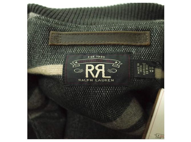 Ralph Lauren Abrigo de coche de cuero RRL de piel de vaca Marrón oscuro - vista 7