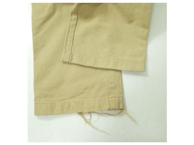Pantalones de sarga de algodón beige Acne Studios - vista 8