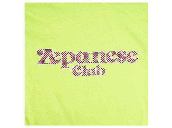 Autre Marque Camiseta de manga larga con logo Zepanese M Amarillo Lima Dorado - vista 5