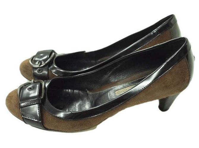 Autre Marque PELLICO Wildleder-Absatzpumps Braun/Schwarz - Ansicht 2