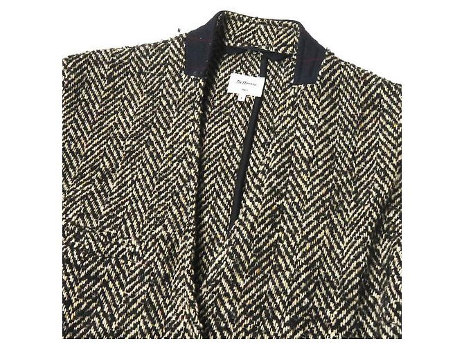 Autre Marque Bellerose Wool Blend Herringbone Coat - view 5