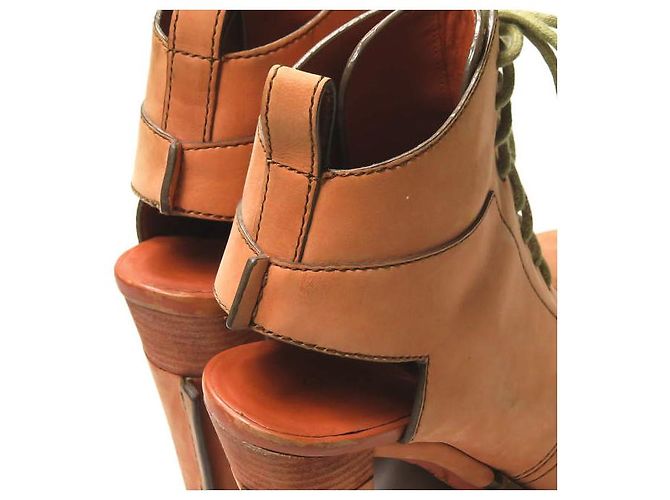 Alexander Wang DAKOTA BOTA COM CADARÇO Bota de couro - vista 10