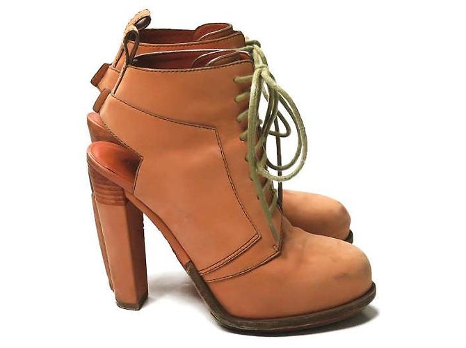 Alexander Wang DAKOTA BOTA COM CADARÇO Bota de couro - vista 4
