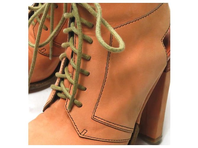 Alexander Wang DAKOTA BOTA COM CADARÇO Bota de couro - vista 8