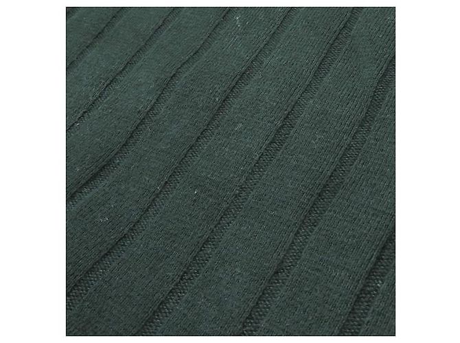 Autre Marque 6 ROKU BEAUTY&YOUTH UNITED ARROWS WEIT GERIPPTES 5-ÄRMEL STRICKOBERTEIL Grün - Ansicht 6