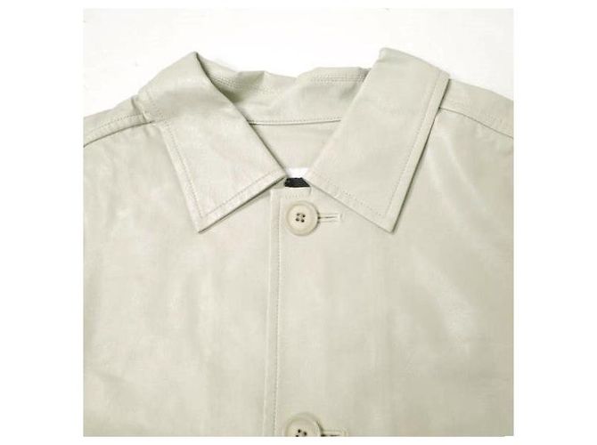 Autre Marque Giacca camicia in ecopelle beige H BEAUTY&YOUTH - vista 5