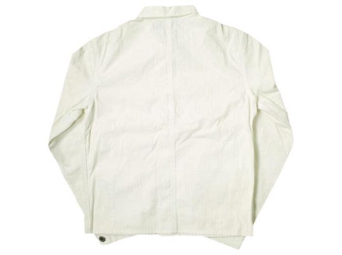 Ralph Lauren Double RL Baumwoll-Herringbone Malerjacke mit Farbspritzern Weiß - Ansicht 2