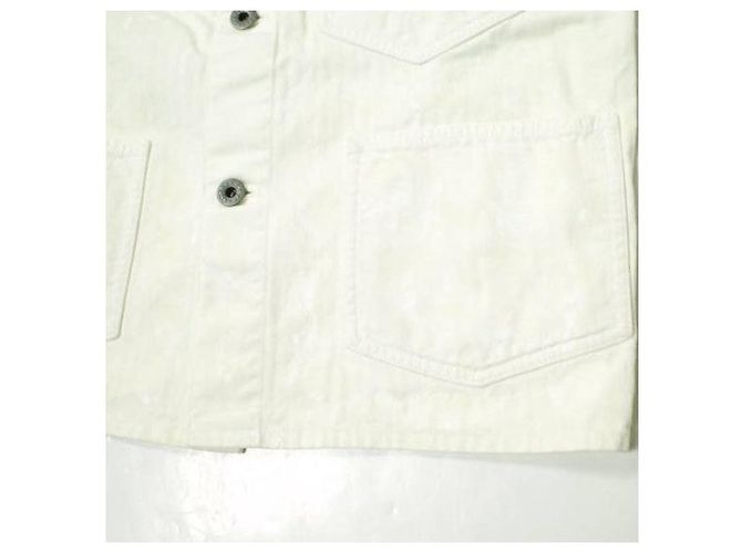 Ralph Lauren Double RL Baumwoll-Herringbone Malerjacke mit Farbspritzern Weiß - Ansicht 5