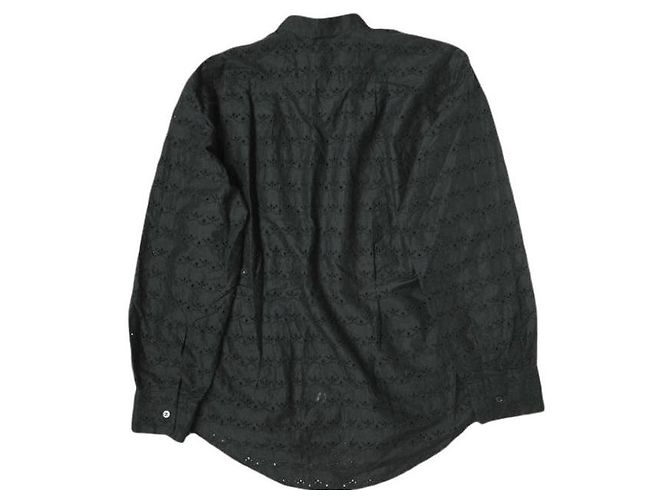 Comme Des Garcons Camisa de col de renda Comme des Garçons M Preto - vista 2