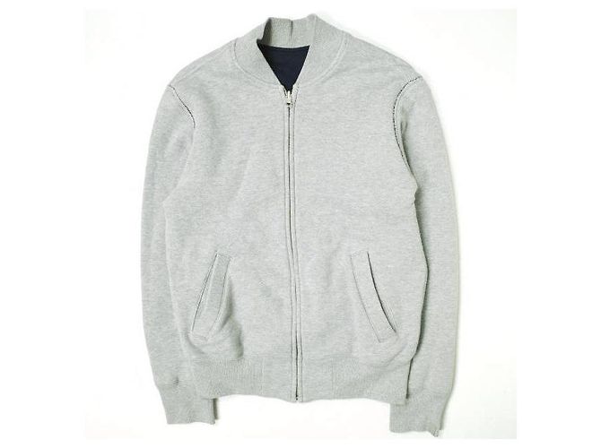 Autre Marque Reversible Sweat Stadium Jacket XS Marine/Grau - Ansicht 3