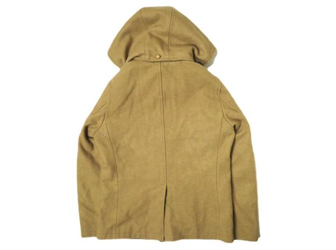 Autre Marque SOPHNET. Blusão curto com capuz em lã Melton camelo - vista 2