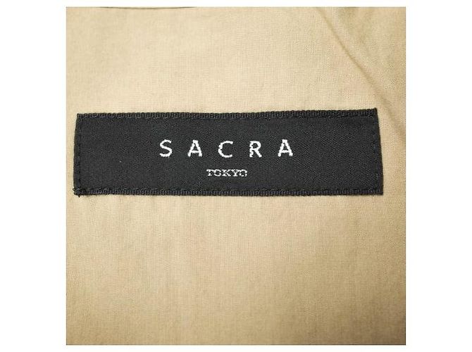 Autre Marque Vestido sin mangas con volantes de algodón SACRA Beige - vista 3