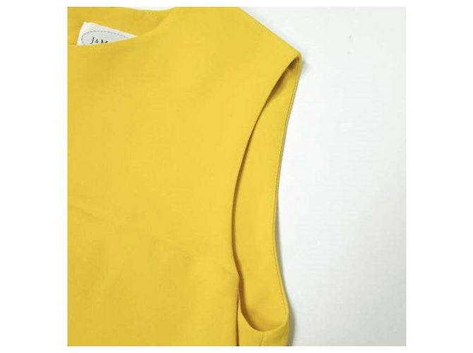 Autre Marque Abito intero in viscosa e acetato J&M Davidson Giallo - vista 5