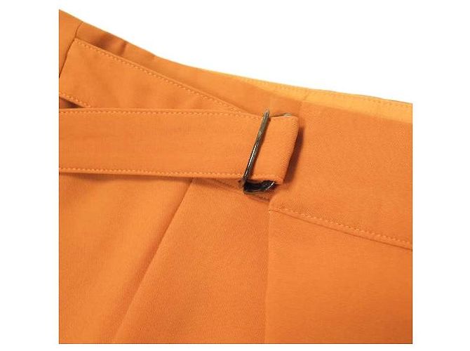 Autre Marque FORMO Wrap Stretch-Hosen aus Polyester Orange - Ansicht 4