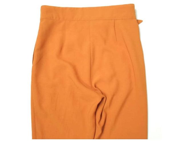 Autre Marque FORMO Wrap Stretch-Hosen aus Polyester Orange - Ansicht 5