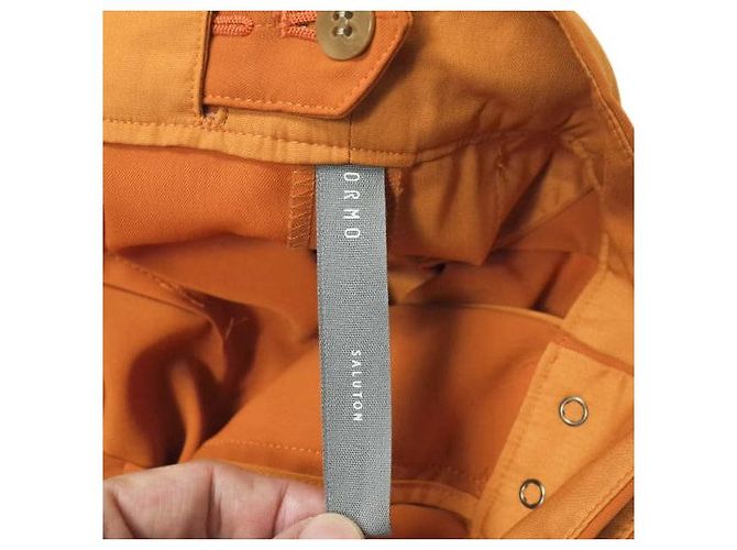 Autre Marque FORMO Wrap Stretch-Hosen aus Polyester Orange - Ansicht 8