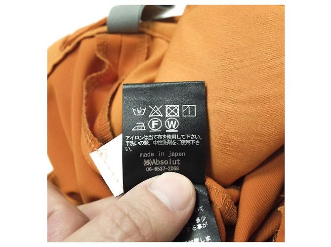Autre Marque FORMO Wrap Stretch-Hosen aus Polyester Orange - Ansicht 9
