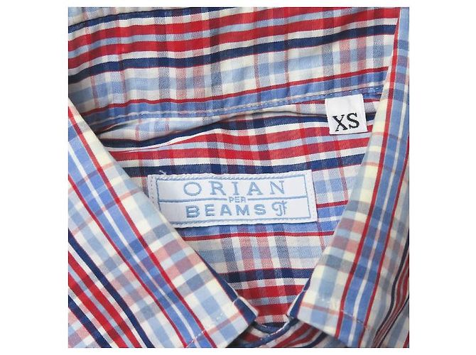 Autre Marque ORIAN BEAMS F Camisa de cuadros de algodón XS - vista 3