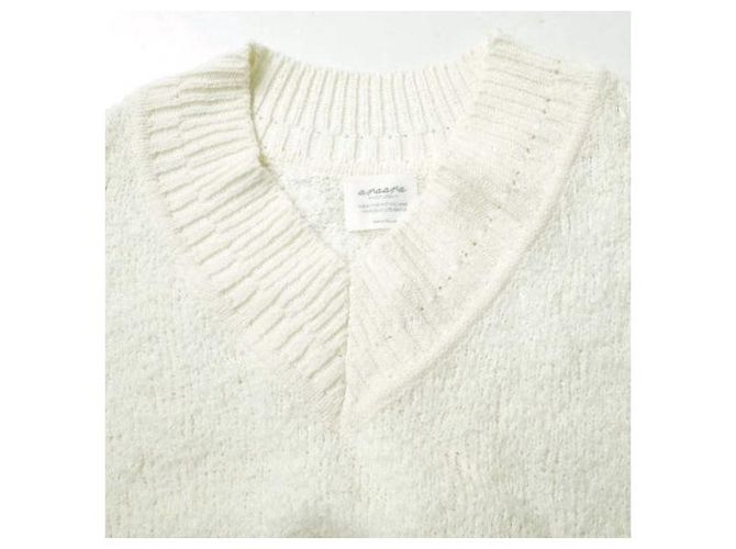 Autre Marque ara ara 22SS Oversize Strickweste mit V-Ausschnitt aus Nylon Baumwolle Acryl
Strickweste Aus weiß - Ansicht 4